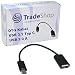 Produktbild OTG USB 3.1 Typ C Type C auf USB 2.0 Stecker A Datenkabel Adapter Kabel Black 17cm Länge für Samsung Galaxy S8 S8+ A3 (2017) A5 (2017) Note7 Sony Xperia XZ Premium Xperia XZs Dual SIM HTC U11 HTC 10 LG G5 LG G5 SE LG Nexus 5X