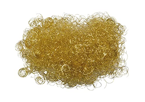 Riffelmacher 14410 - Capelli d'angelo dorati, contenuto 20 g, in sacchetto, Flowerhair Nobless, decorazione per composizioni, corona, Natale, Avvento