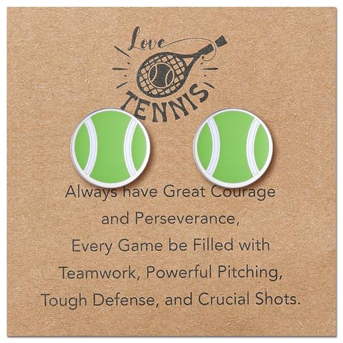 Sports Earrings Stud for Teenagers Boys Girls Children Basketball/Baseball/Soccer/Volleyball/Rugby/Tennis/Badminton Hypoallergenic