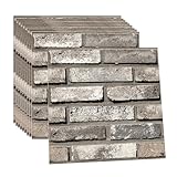 3D Wandpaneele 10 Stück Wandpaneele Selbstklebend 30x 30cm Wandaufkleber Wasserdicht Wandtapete Klebetapete für Küche Schlafzimmer Badezimmer Wohnzimmer