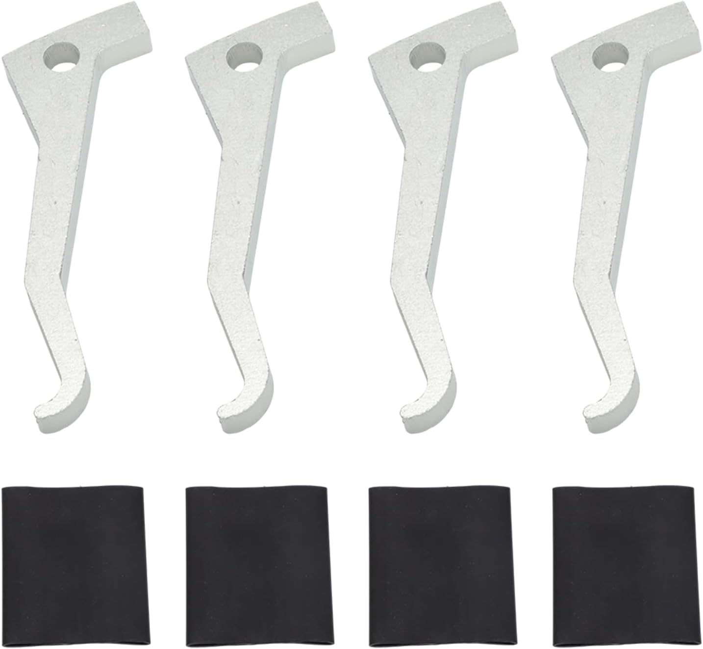 motoparty Bow Press Fingers Set 7/16” to 1/2” Laser-Cut Steel Fingers with Heat Shrink Tubing for Linear Bow Press Installation Drilling