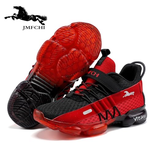 Image of JMFCHI Boys Girls Kids Sneakers Knitted Mesh Running Tennis Athletic Shoes | Breathable,Lightweight,Comfortable,Non-slip,Easy wear,Casual fashion,Indoor outdoor,Gym sport,Daily play,Little /Big Kid