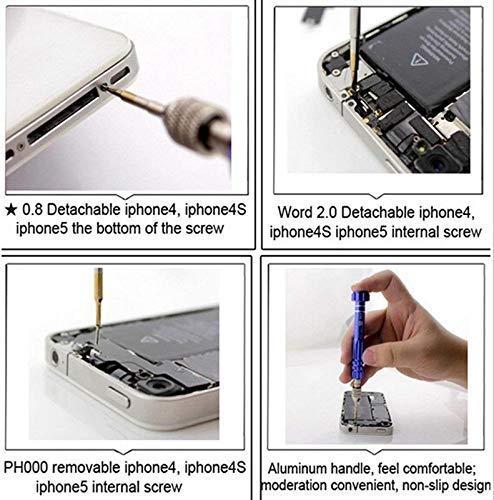 Sky-Tool kit 5 in 1 For All Mobiles Repair Screwdriver Set With 4 Mobile Opener, 1 Stick for Mobile Repairing and Set of 3 Metal Openers for Mobile Phone and Gadget Repairing Supporting Tools 1
