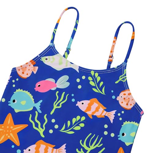 Image of Zando Girls Bathing Suit Size 2-10 Years - Cute Toddler Swimsuit Girl Adjustable One Piece Swimwear for Summer Beach Wear