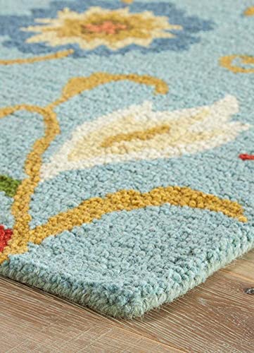 Image of Export Quality Handtufted Woolen Carpet for Living Room Bedroom & Hall - Color - Multi - Size - 5 x 7 Feet