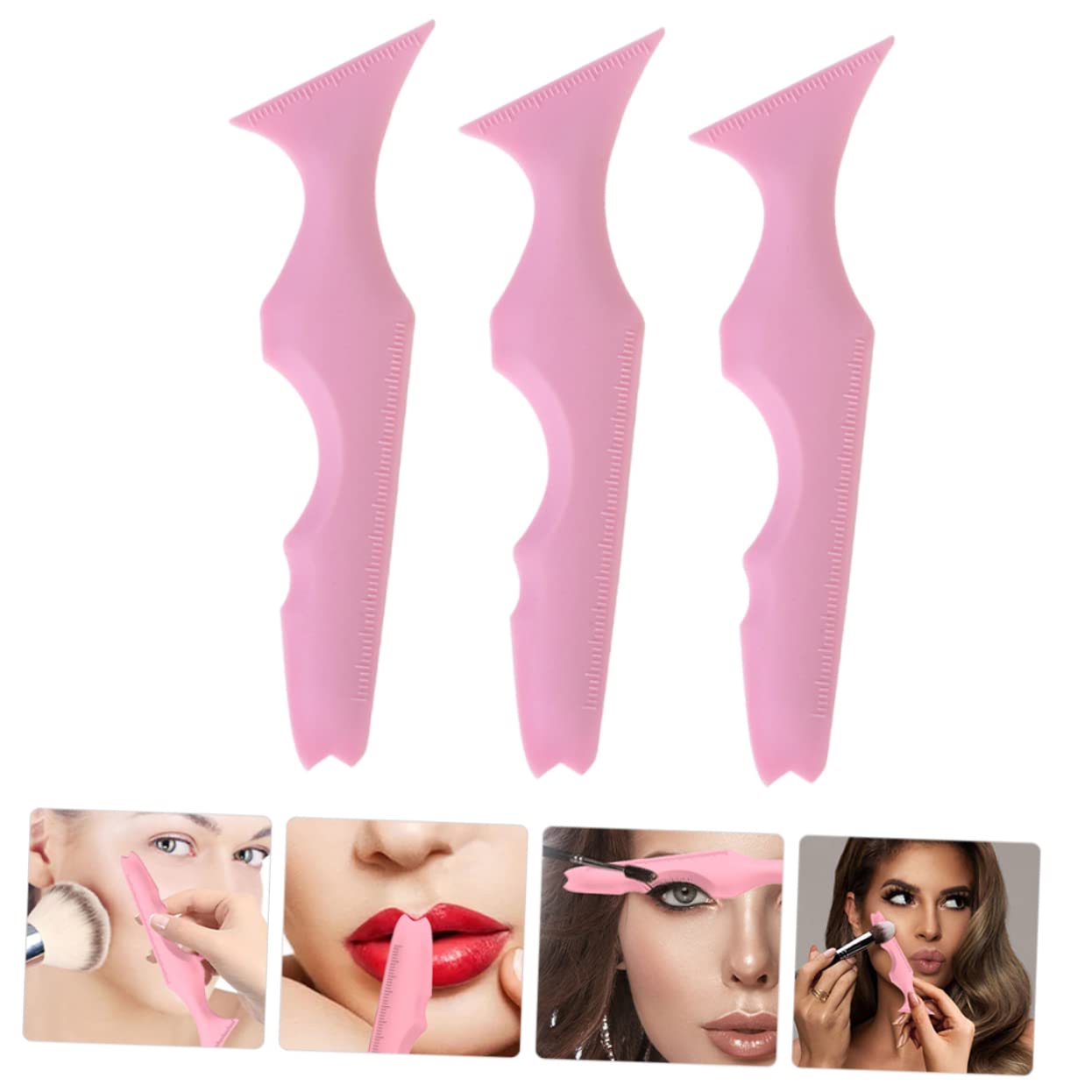 FRCOLOR 6pezzi Un Titolo Accattivante Per Vostro Prodotto Conforme Tutte Le Linee Guida Fornite Stencil Per Eyeliner Silicone Strumento Pratico Per Ombretto e Trucco Occhi Design