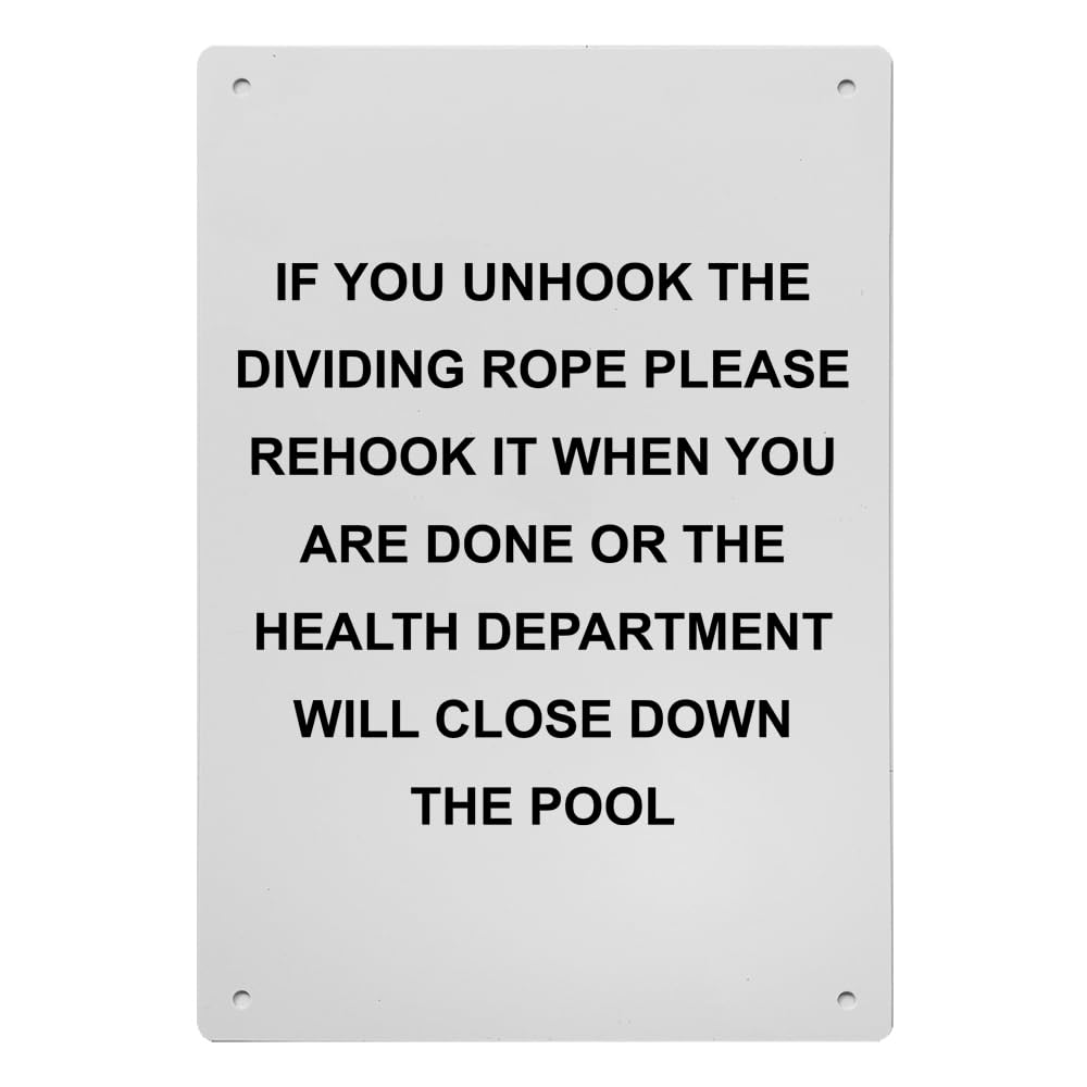 If You Unhook The Dividing Rope Please Sign, 8.5 x 11 in
