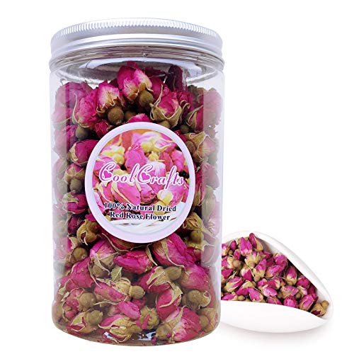 dried rose buds edible fragrant dried flowers for tea baking crafts potpourri - red rose buds 35oz