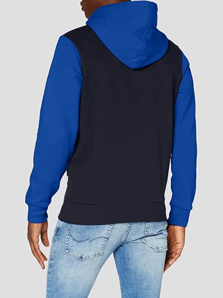 JACK & JONES Uomo Felpa Stampata Calda Logo Maglione Pullover Basic Hoodie Maglietta a Cappuccio JJELOGO