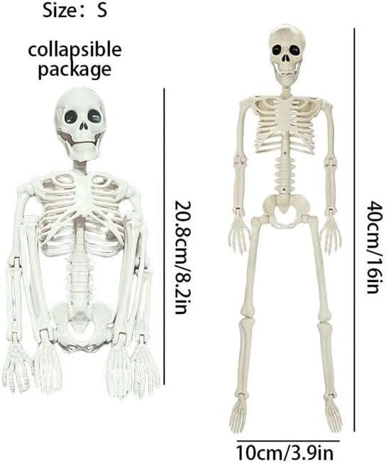 51QelgGVN4L._AC_ Feir 40,6 cm große Halloween-Dekorationen – 5 bewegliche Ganzkörper-Skelette mit beweglichen Gelenken, realistische Requisiten für den Außenbereich, Hof, Spukhaus, Party und