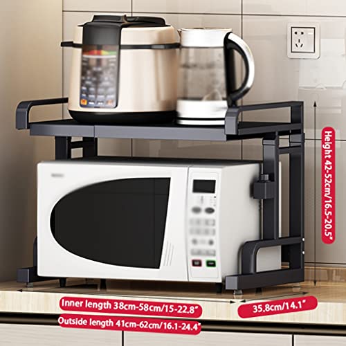 Support de cuisine extensible en inox noir ajustable et robuste