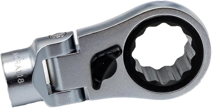 Vim 6 PC. 12PT Nano Flex Offset RATCHETING Attachment Set - 3/8 Drive (14-19MM)