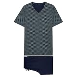 HOM Herren Shorty Eze - Navy Print - Größe XXL