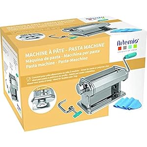 Artemio 18002081 pastamachine, rood en staal, 21 x 14 x 14,5 cm