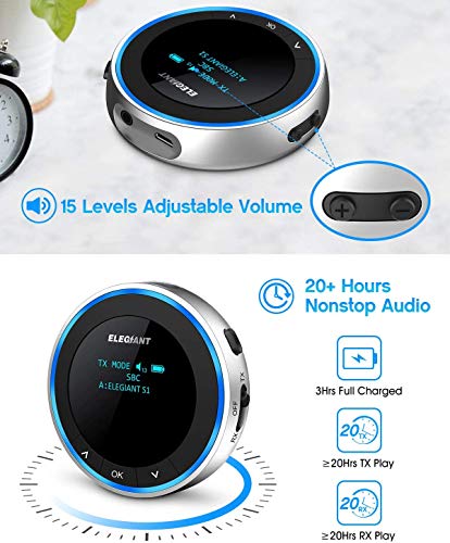 image for ELEGIANT Bluetooth 5.1 Transmitter Receiver Visible, Wireless Audio Ad