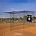 MR Baseball Batting Cage 10x10x20ft, Softball Practice Net w/Steel Frame Poles Included, Backyard Training