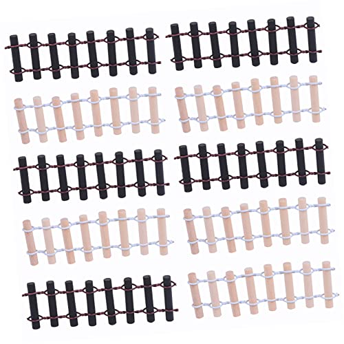 Dulcicasa ミニチュアフェンス 10個セット ? 植木鉢やドールハウスの装飾に適した多肉植物用ボーダーフェンス