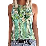 Damen Sommer Casual Tank TopWomen'S Sommer Leicht TailliertesBlusentops Damen ÄrmellosSommerTunika BlusentopAufdruck Oberteil Casual WesteTops Elegant Tunika Bluse SommerHemdbluse Lässiger StreifenTotenkopf Damen-Westen WomenDamen Sommer Casual WesteWeste Print Shirts StrickärmelloseBasic Tunika Casual Lose ShirtCasual Shirt Tops Bluse