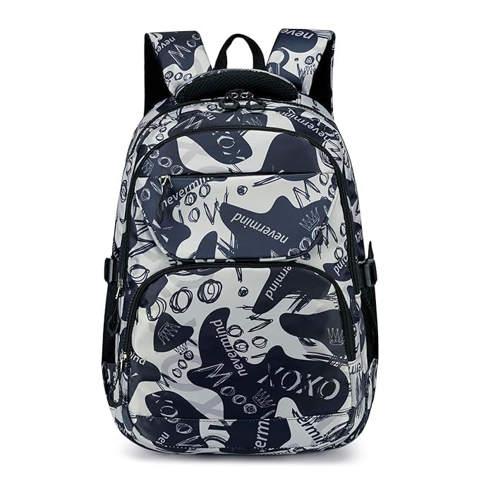 School/College Backpack, Polyester Material, Large Size, Water Resistant, 30 Liters, 3 Compartments, Casual Style