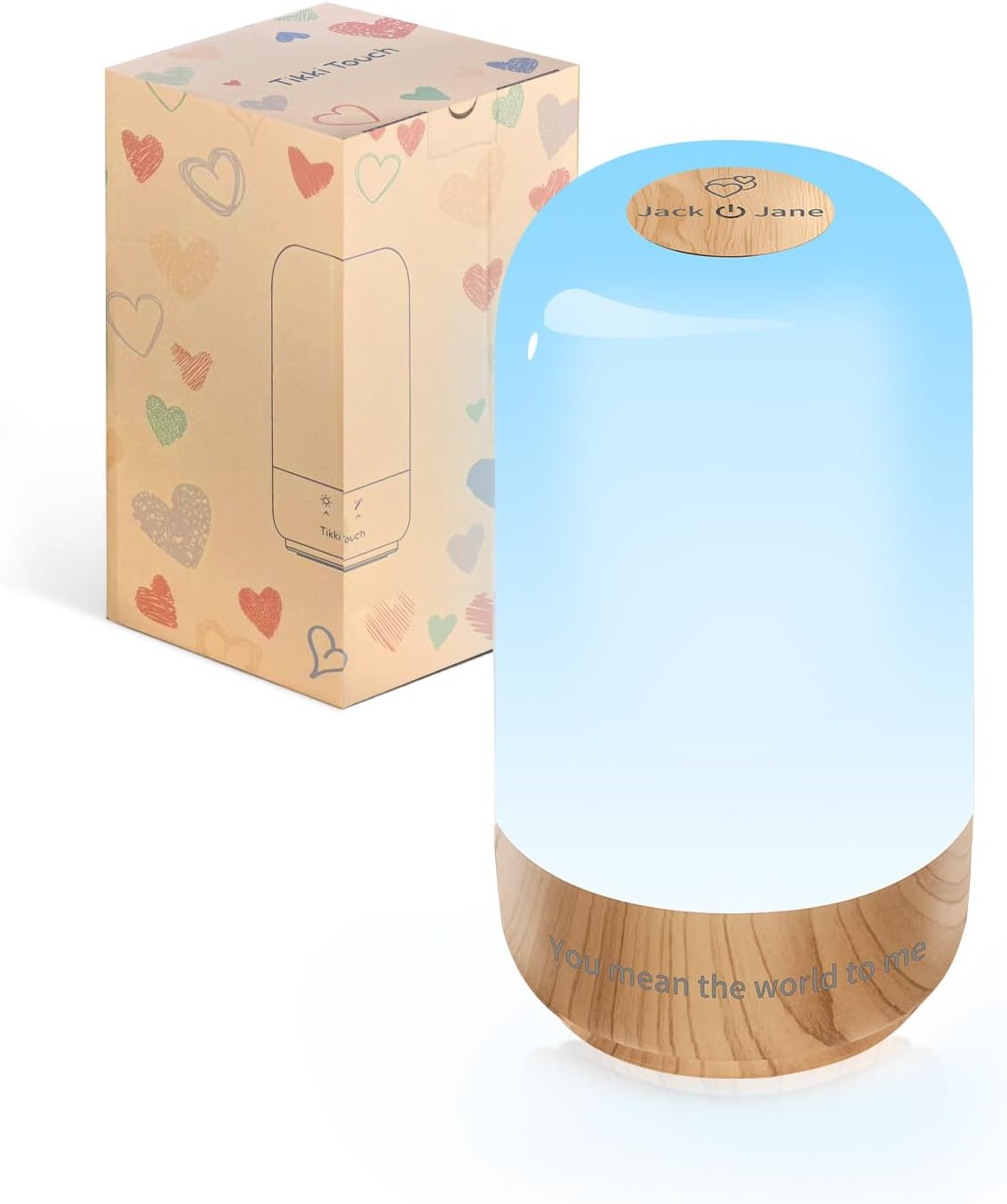 Tikkitouch Couple Lamps Long Distance Touch Mother’s Day Gifts for Mom & Loved Ones, WiFi and Bluetooth Setup, Set of 3