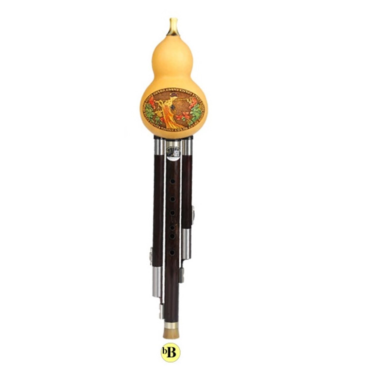 Hulusi Instrument En Ébène Fait À La Main En Do Bémol Et Si Bémol (B flat)