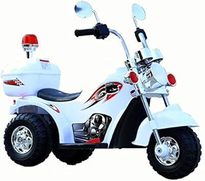 Jbmy Bebe Motocicleta Ninos Electrico Nino Nina De 3 A 6 Anos Gran Triciclo Motocicleta Regalo Off Road Moto Paseo En Coches Juguete Al Aire Libre Color White Amazon Es Juguetes Y Juegos