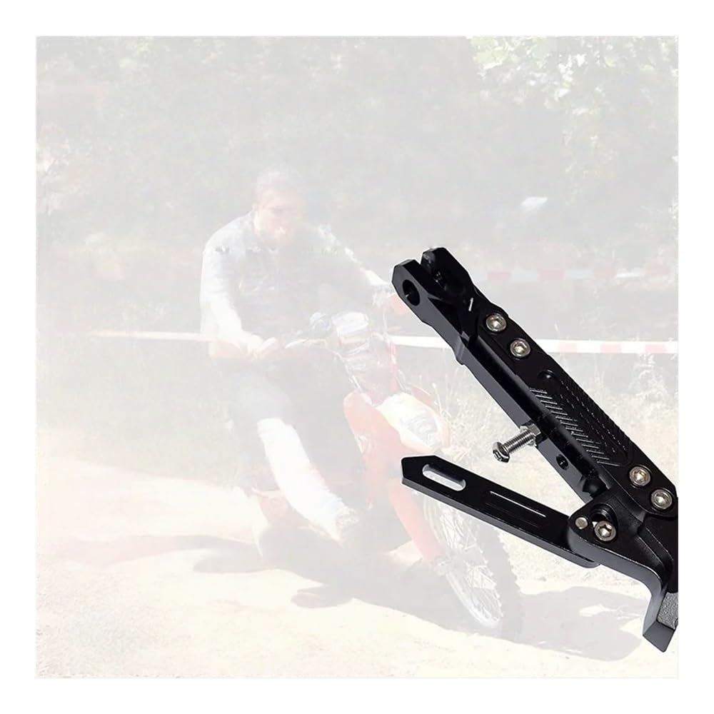 Motocicleta Soporte Pie Estacionamiento Caballete Lateral de Metal Ajustable para Motocicleta y Bicicleta, Soporte Apoyo para, estacionamiento, Accesorios