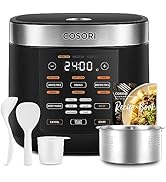 COSORI Reiskocher, Multikocher mit 17 Programme, Rice Cooker 1,8 L für 1-10 Personnen, Fuzzy-Logi...
