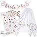 6 EVJF Accessoire Bride to Be Echarpe, accessoires pour enterrement de vie de jeune fille, bannière de mariée, diadème, tatouage, insigne pour enterrement de vie de jeune fille, mariage
