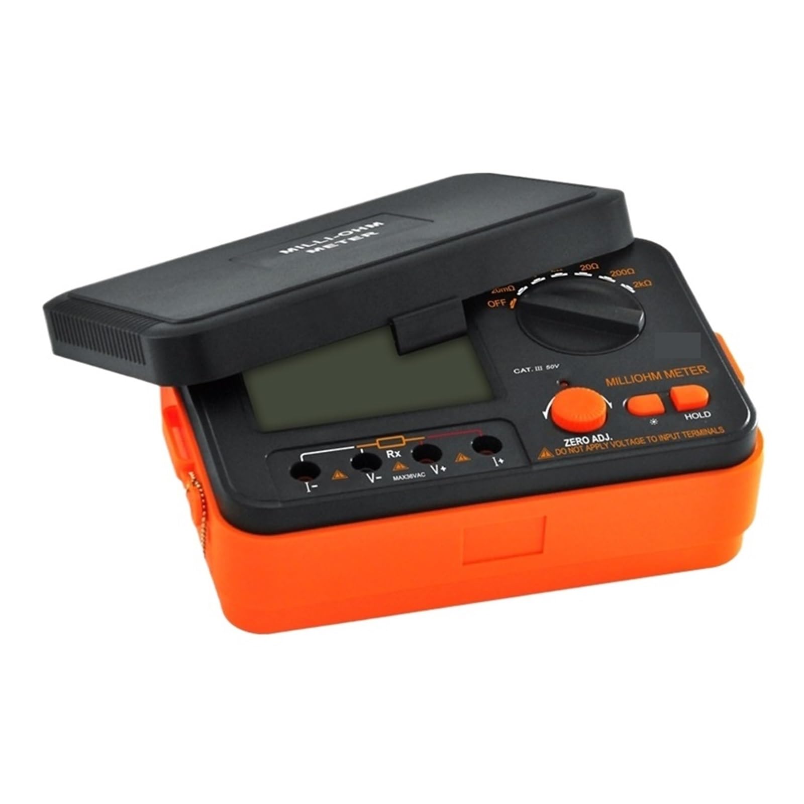 Medidor Digital De Miliohmios VC480C+ LCD Retroiluminado Prueba De 4 Cables Multímetro De Baja Resistencia Medidor De Precisión De 6 Rangos