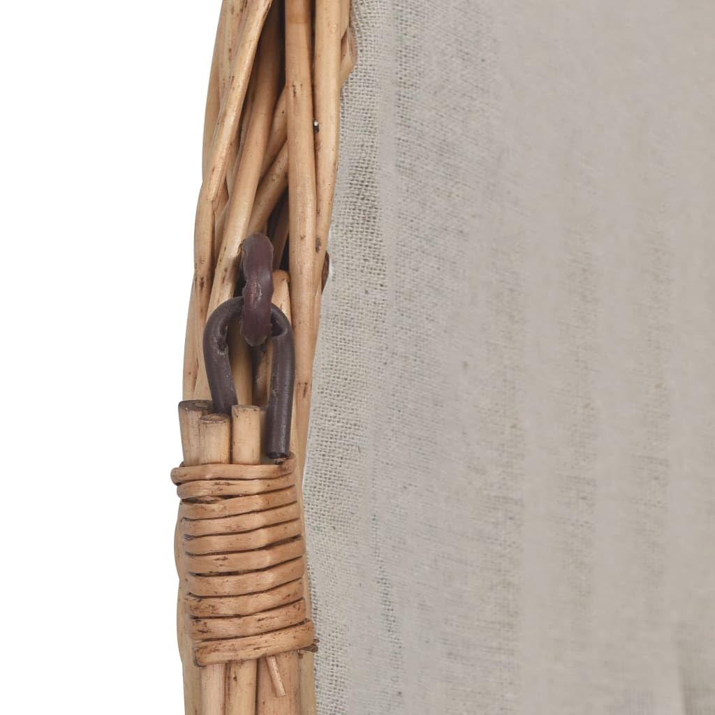 Mangloder Weiden Holzkorb mit Tragegriff, 61,5 x 46,5 x 58 cm, braun, für Brennholz, Feuerholz, Kamin, Ofen, Feuerstelle, Aufbewahrung und Lagerung innen außen