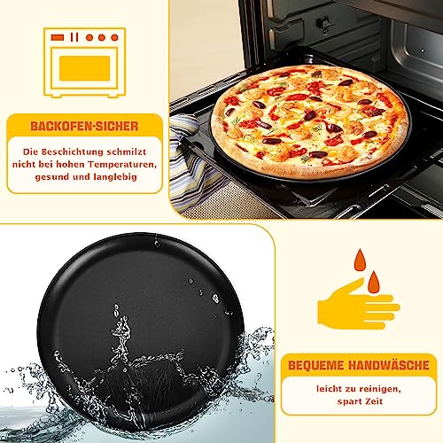 Plaque à pizza facile à nettoyer Onader lot de 4 plats de cuisson sains - 6