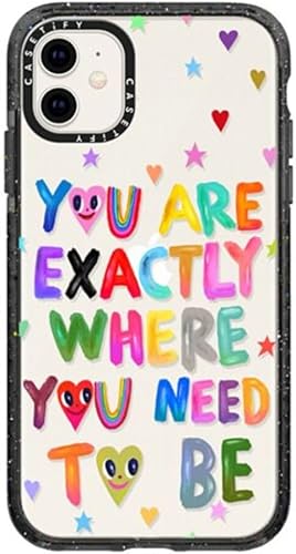 Vista 12 de CASETiFY Funda Impact para iPhone 11 - Moon Camping - Negro transparente