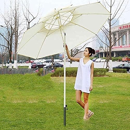 LSLYTQ Parasol Beach Umbrella Sun Parasol Umbrella Garden Outdoor Parasol with Push Button Tilt and Crank,Patio Umbrella for Balcony Table, Deck, Backyard, Swimming Pool, Garden (Beige) good
