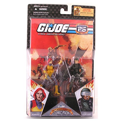 G.I. Joe 25th Anniversary Comic Pack - Scarlett & G.I. Joe Hawk