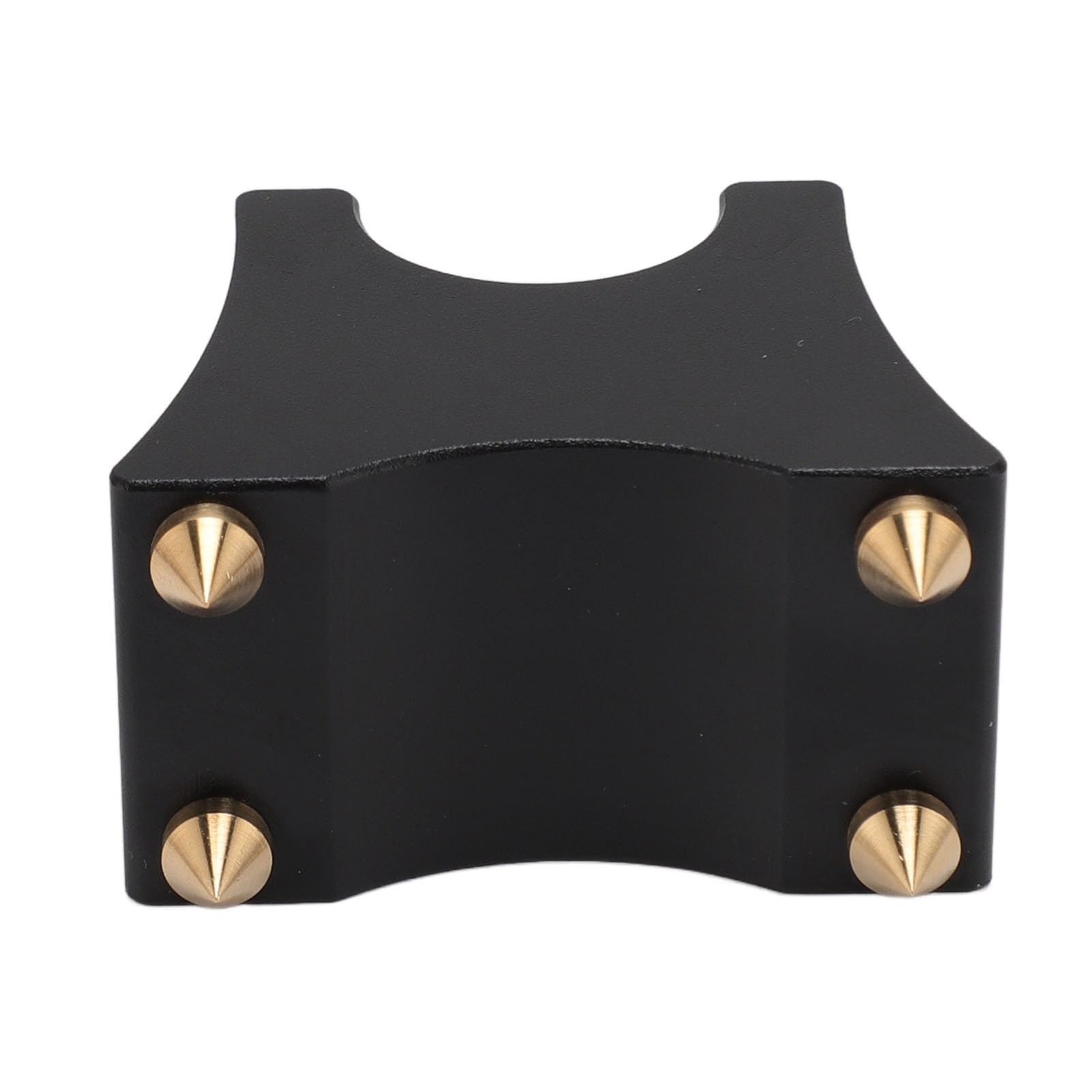AMONIDA Soporte Ajustable con Punta HiFi Que Absorbe los Golpes para Amplificadores e Instrumentos Musicales Aleación de Aluminio 4 Uds (Black)