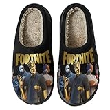 [YUEGOSAU] フォートナイト スリッパ 室内 ルームシューズ 冬 ボア 厚底 洗える 滑り止め 起毛 暖かい 歩きやすい メンズ レディース おしゃれ キャラクター