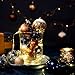 DecorbyHannah Christmas Ornaments Set, 21ct Blue Copper Gold Ornaments for Christmas Tree Decorations, Celestial Shatterproof Plastic Decorative Hanging Ball Bulk for Xmas Holiday Indoor Party Decor