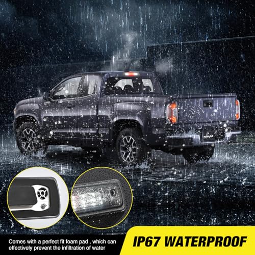 Image of Nilight Third Brake Light Tail High Mount 3rd Stop Lights Smoked Lens Compatible with Chevy Colorado and GMC Canyon 2015 2016 2017 2018 Van SUV Rear Center Cab Lamp