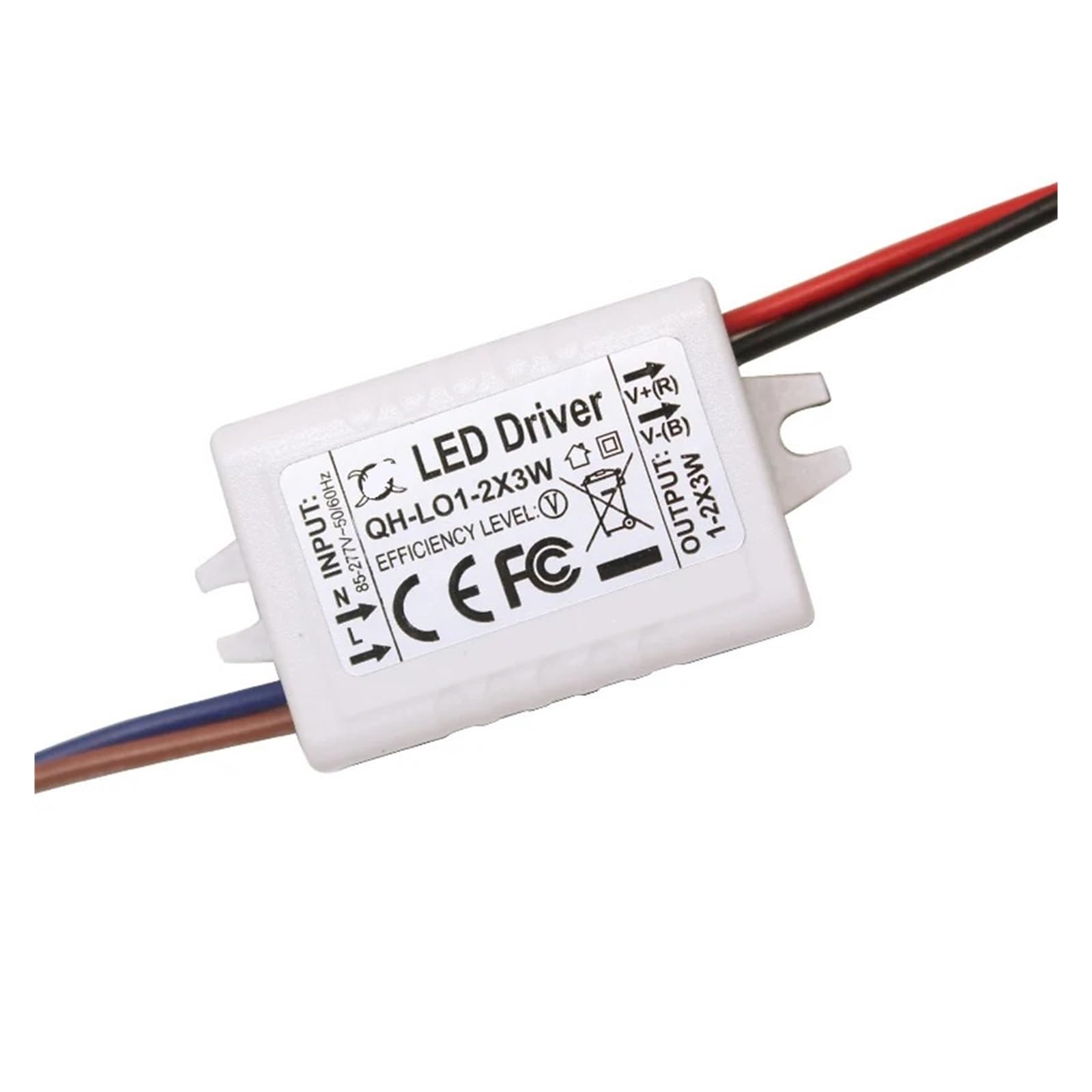 Pilote LED Externe 1-3W lot de 5 transformateurs d'alimentation 600mA