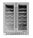 Thorkitchen JC-116A2EQ 36 Bottle 24" Built-in & Free Standing Dual Zone Wine Cooler, Stainless Steel