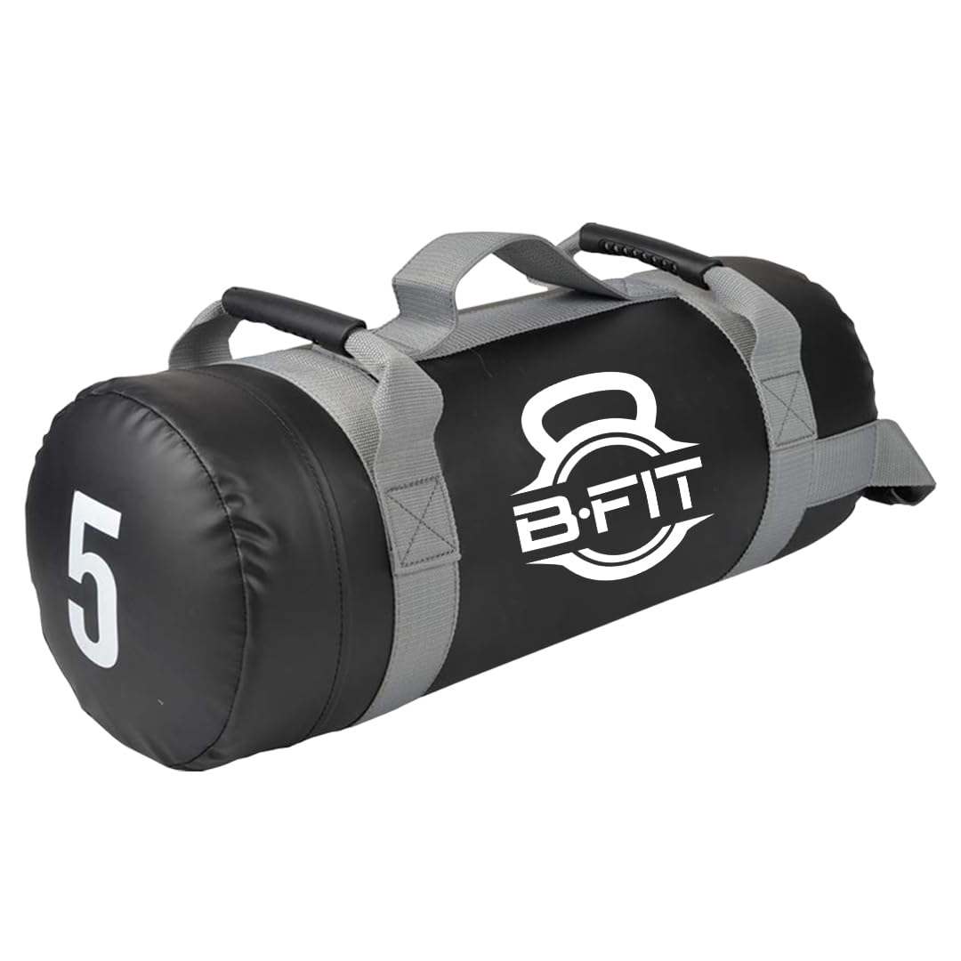 B Fit Heavy Duty Workout Sandbag for Training, Cross Fit Workouts, Fitness – Home Gym Exercise Sand Bag Training Builds Strength and Muscle, Military Conditioning, 5 Kg-image-30