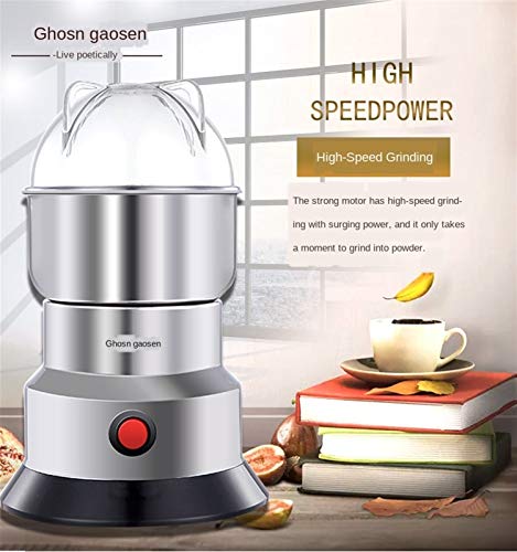 Molinillos de cafe Molinillo de acero inoxidable Chino Herbal Medicina Pulverizante Grano Sazonador Amoladora Hogar 110V… - Imagen 4