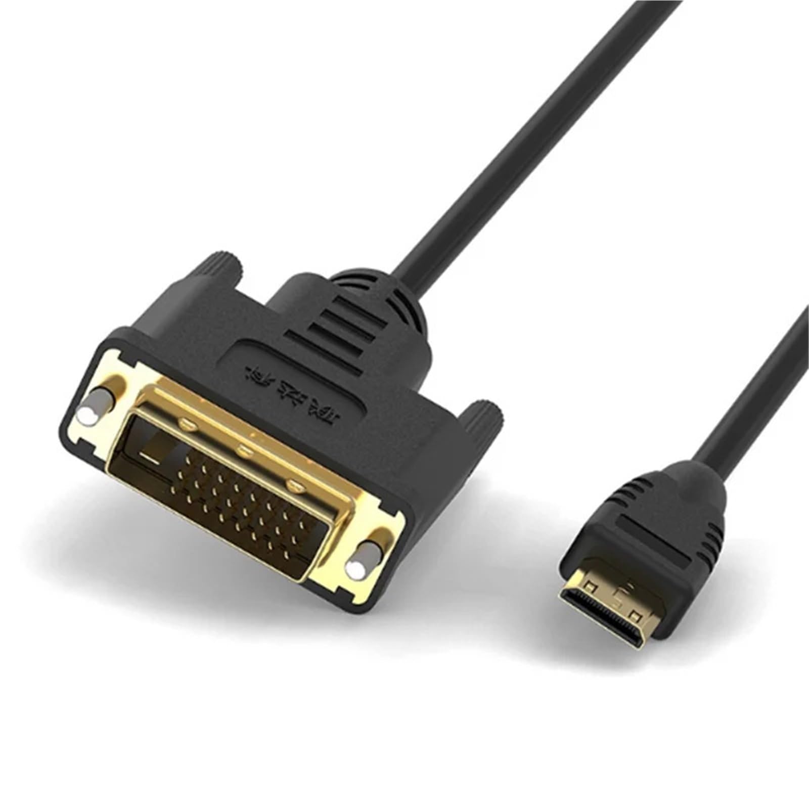 Mini HDMI kompatybilny z DVI 24+1 Złącze publiczne Mini HDMI kompatybilny z DVI Kabel krosowy o wysokiej rozdzielczości 0,3 m-1,8 m (1,8 m)