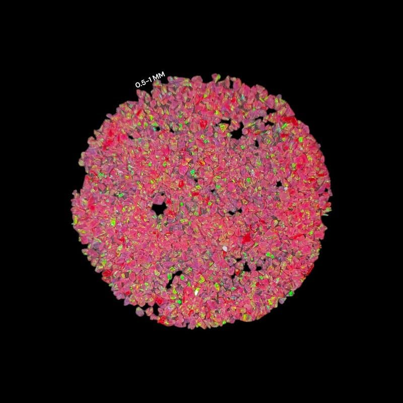 Rose Red Opal Loose Gemstone All Size Multi Fire Opal Crushed Gems for Inlay Material Woodworking, Fine Custom Jewelry Making