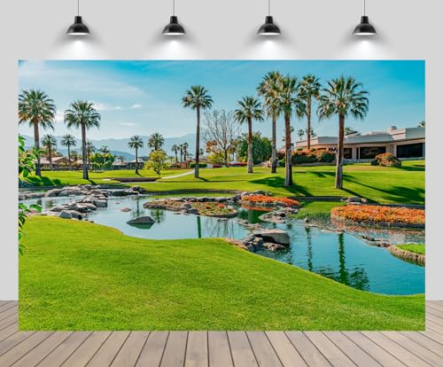 7x5ft Golf Course Fabric Backdrop