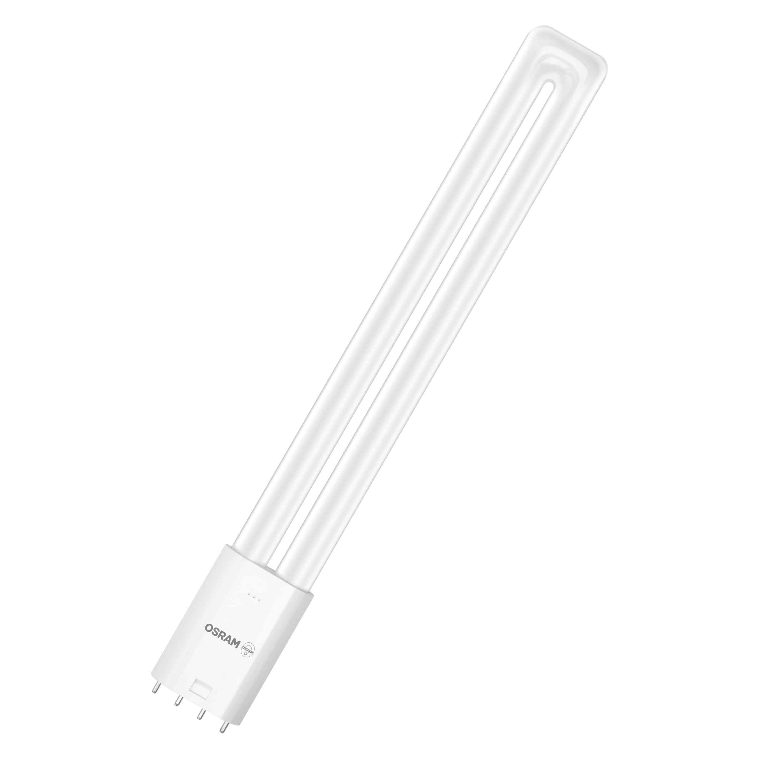Osram LED Tube 2G11 12W Replacement CFL Ballast EVG 1500LM IP20 Compact Fluorescent Replacement for EVG Fixtures 4 Pin Cap White Glass 44mm