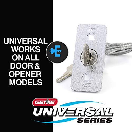 Image of Genie Universal Garage Door Emergency Release Kit, Model GER-R | Keyed Outdoor Emergency Release, for Garages Without Service Doors, Universal, Unlock the Garage Door During Power Outages