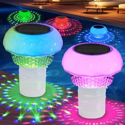 2-Pack Solar Pool Chlorine Tablet Floater with ...
