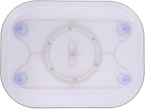 Miniatura 1 de Organizador de plato giratorio para refrigerador organizador de plato giratorio de acrílico transparente, bandeja cuadrada para nevera para cocina,